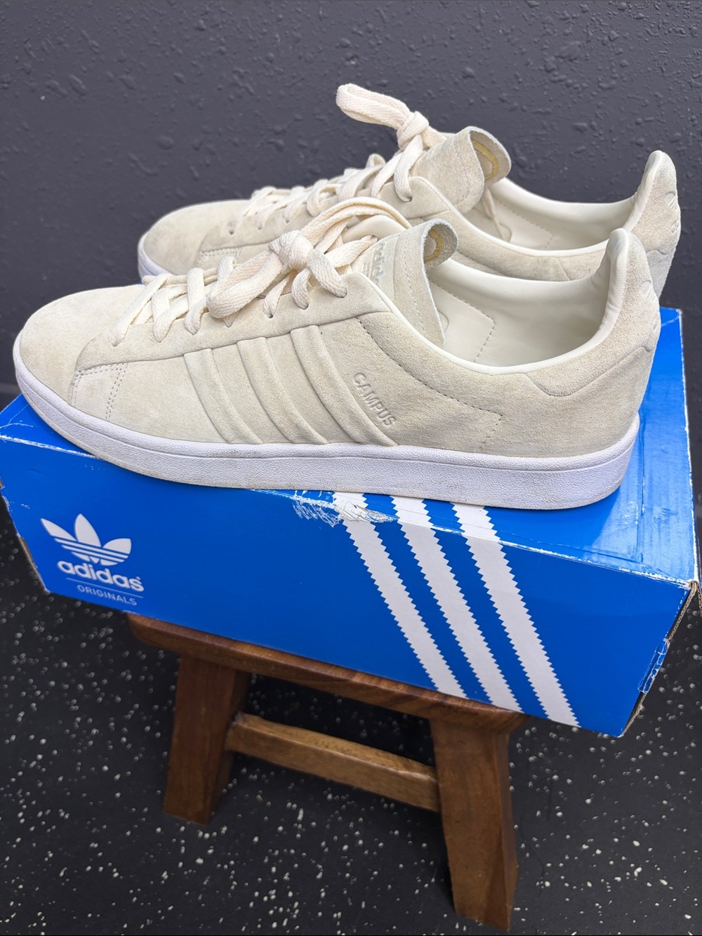 adidas Originals Campus Stitch and Turn 'Chalk White' Shoes Sneakers